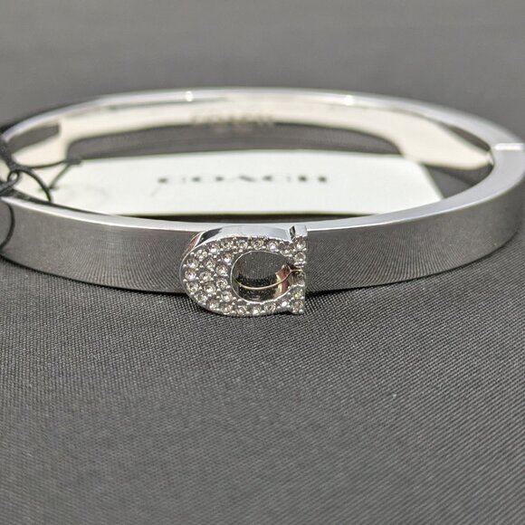 Coach Bracelet Silver with Sparkling C - NWT - Picture 6 of 8